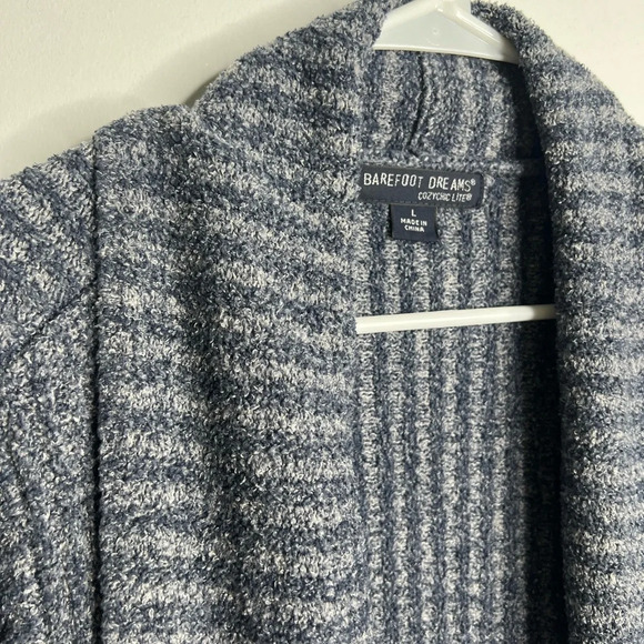 Barefoot Dreams Cozy Chic Lite - Heathered Navy Sweater - Large - Picture 2 of 6